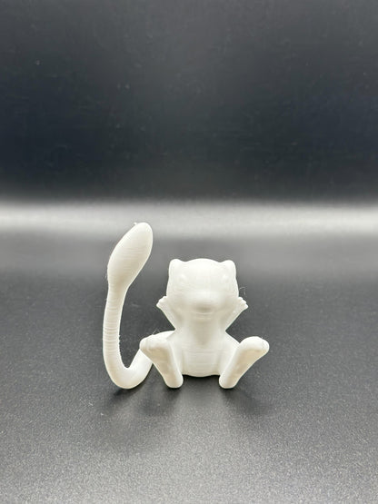 Sitting mew pokemon print model